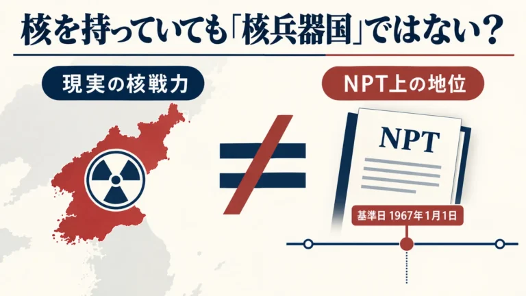 北朝鮮は核を持っているのに、なぜNPTでは「核兵器国」になれないの？IAEA決議の意味