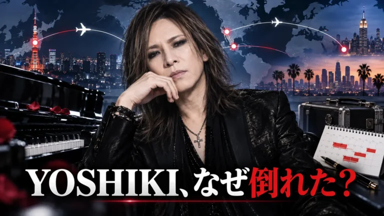 YOSHIKIはなぜ米国で倒れた？「過度な疲労」と9月26日NY公演までの過密日程を整理