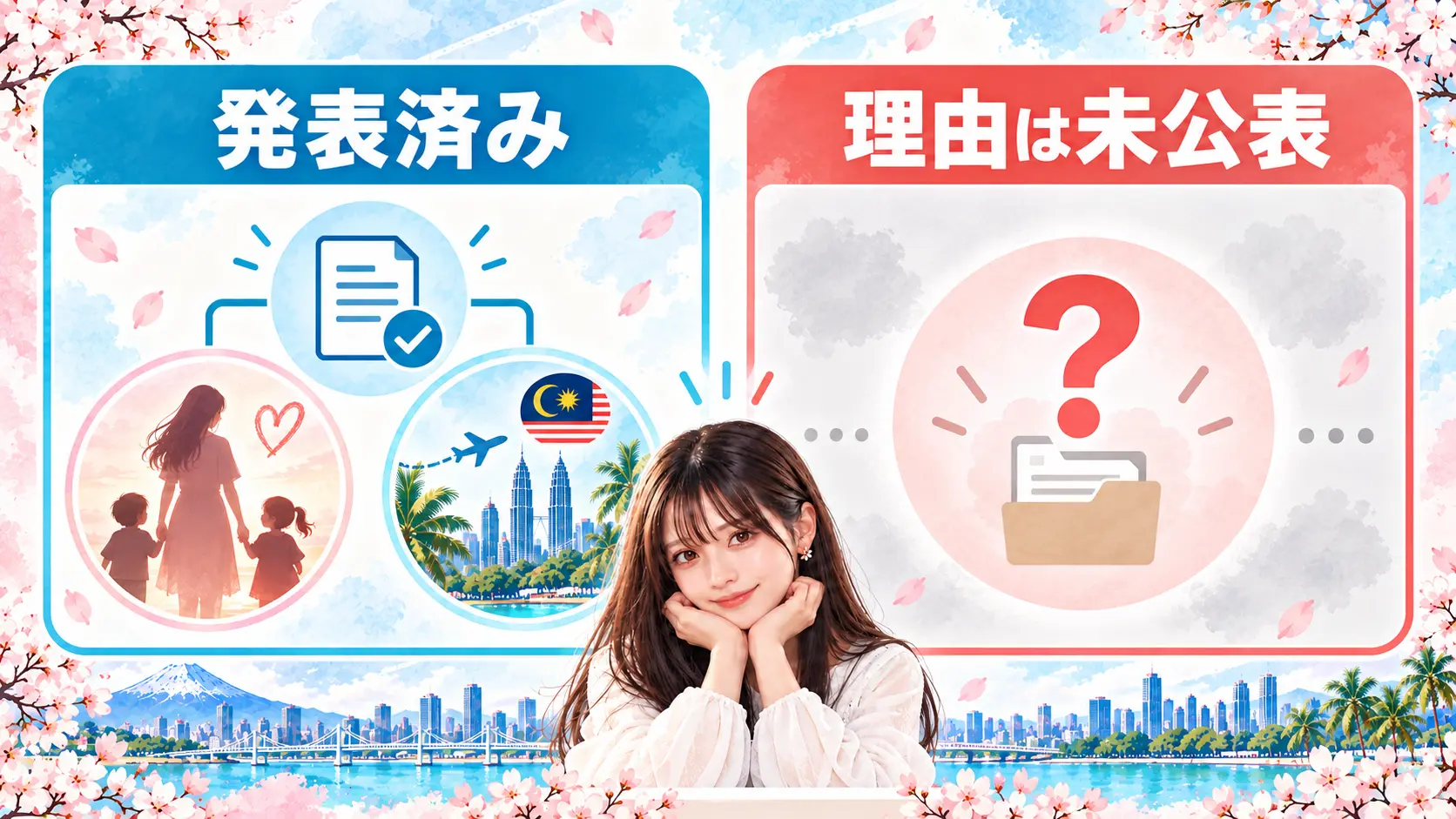 藤咲凪の発表について確認できる事実と未公表の内容を分けたインフォグラフィック
