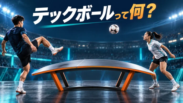 テックボールって何？アジア大会初採用で日本が銀・銅、曲がった台のルールと五輪への道