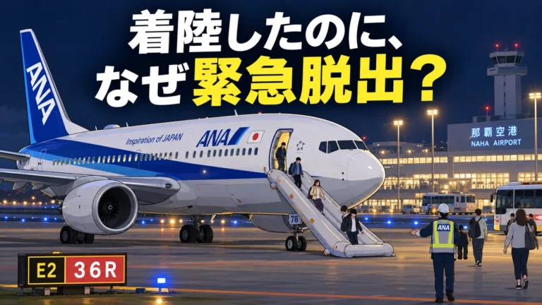 ANA1502便は着陸できたのに、なぜ158人が緊急脱出？「重大インシデント」とは何か
