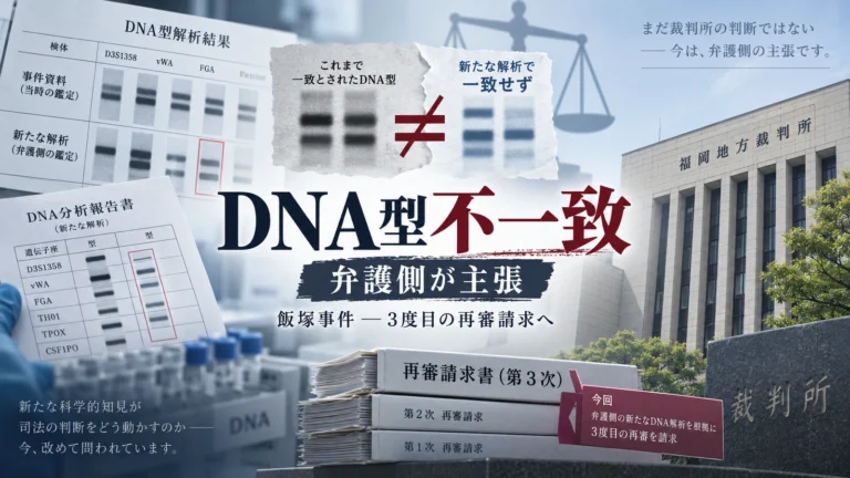 飯塚事件、死刑執行から約18年で「DNA型不一致」と弁護側　なぜ第3次再審請求を準備するのか