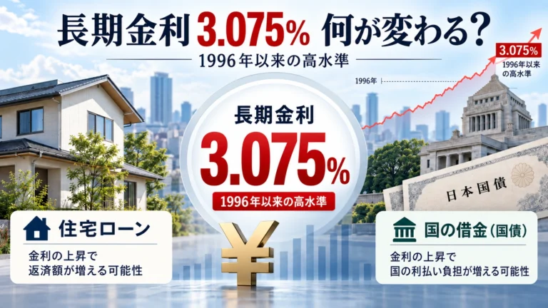 長期金利3.075％、30年ぶり高水準　なぜ上がった？住宅ローンと国の借金への影響