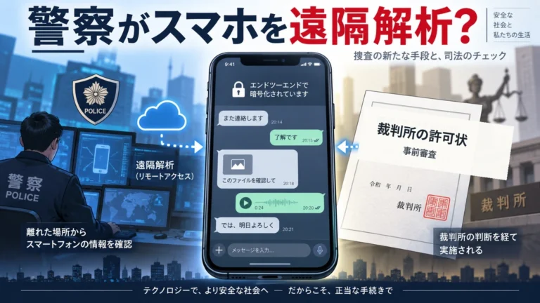 警察がスマホを遠隔解析？「トクリュウ対策」で何が見られ、どこまで許されるのか